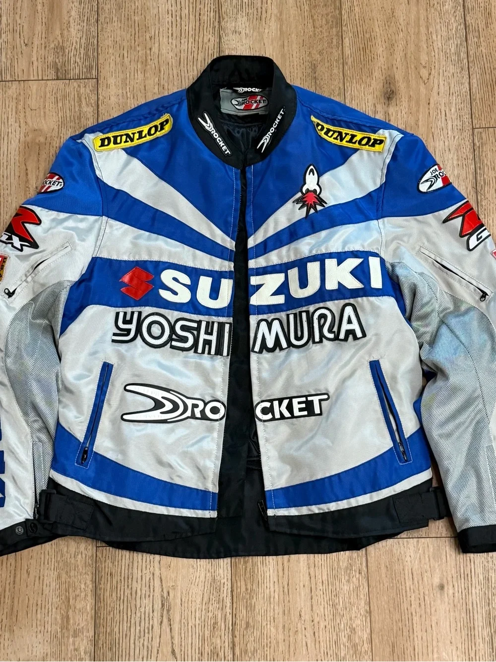 Vintage Yoshimura Blue & Silver Racing Jacket